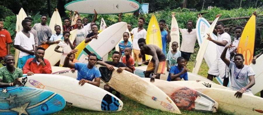 A SURF CLUB IN ROBERTSPORT, LIBERIA ! | Around the Waves